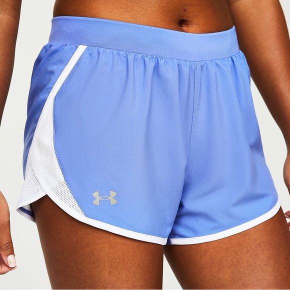 Under Armour Pants - Under Armour Women’s Fly By 2.0 Shorts Baja Blue / White / Reflective
